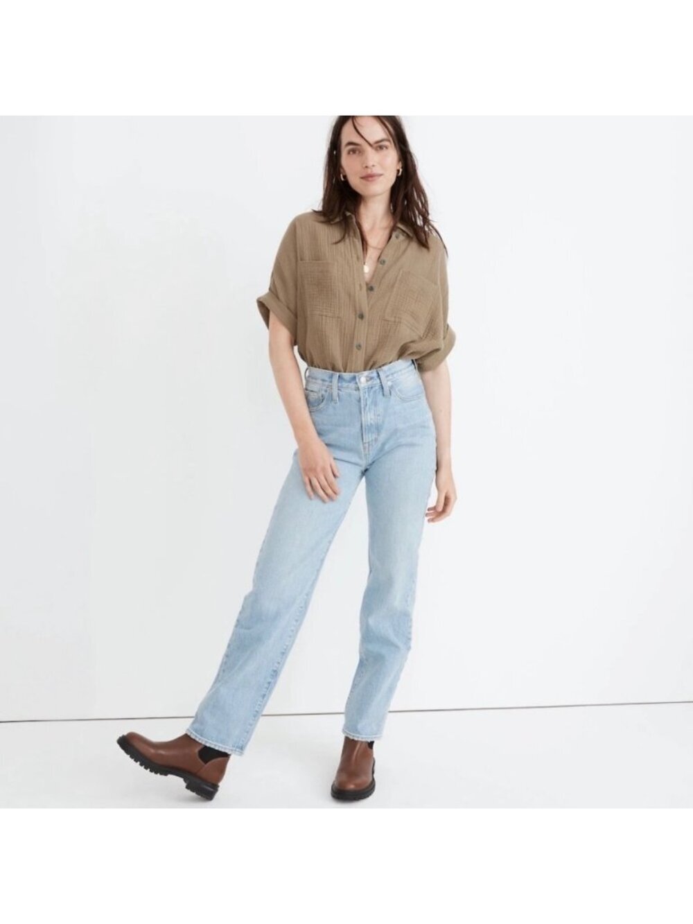 The Kooples Light Wash Denim Jean EU 36 Straight Leg